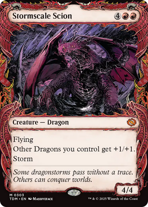 Stormscale Scion (Showcase) (TDM-303) - Tarkir: Dragonstorm: (Showcase)