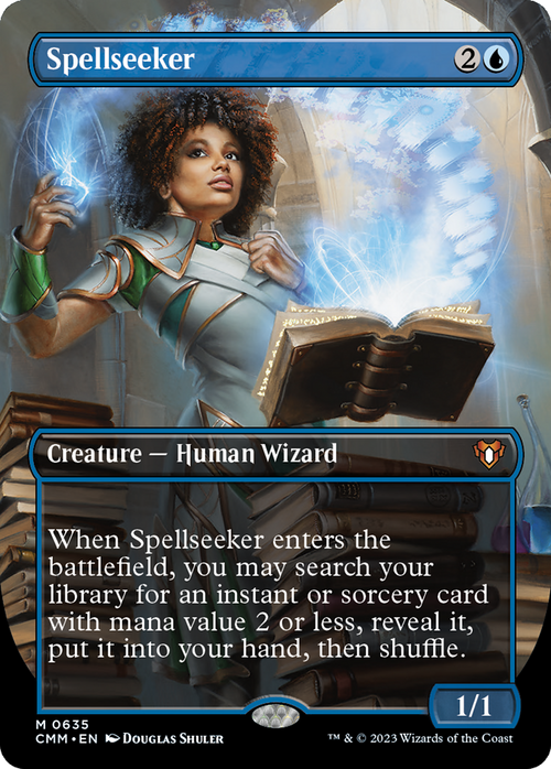 Spellseeker (Borderless) (CMM-635) - Commander Masters Foil