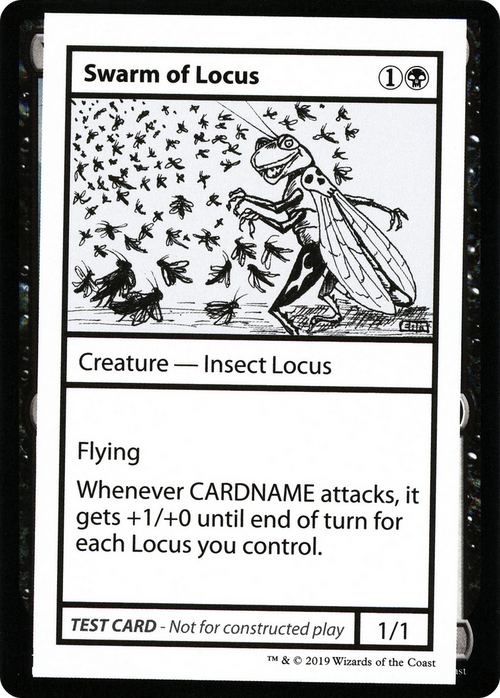 Swarm of Locus (No PW Symbol) (CMB1-048) - Mystery Booster Playtest Cards 2021