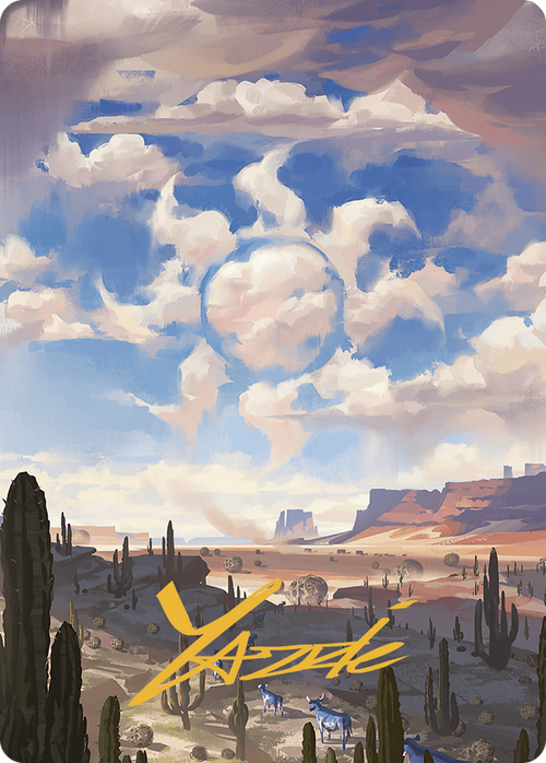 Plains // Plains (AOTJ-036) - Outlaws of Thunder Junction Art Series (Borderless)