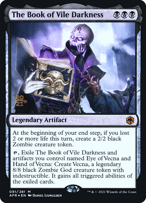 The Book of Vile Darkness (PRE-91S) - Adventures in the Forgotten Realms Promos Foil