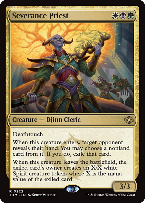 Severance Priest (PPTDM-222P) - Promo Pack: Tarkir: Dragonstorm