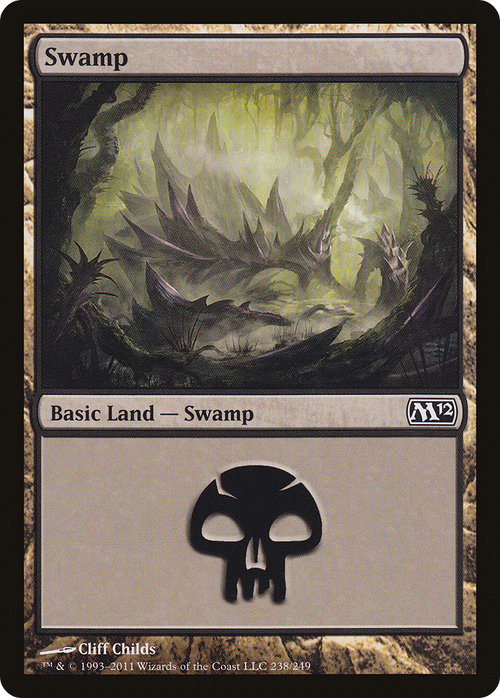 Swamp (238) (M12-238) - Magic 2012 Foil