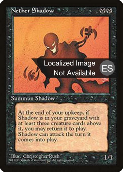 Nether Shadow (4BB-) - Fourth Edition Foreign Black Border