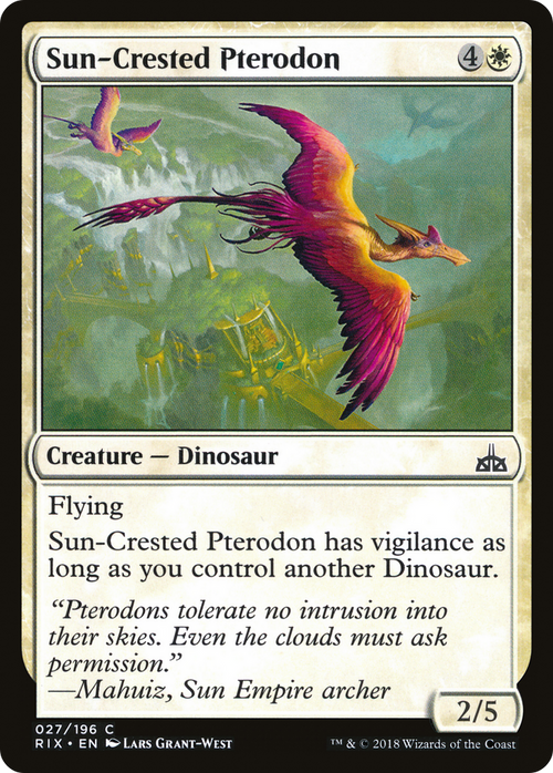 Sun-Crested Pterodon (RIX-027) - Rivals of Ixalan