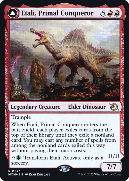 Etali, Primal Conqueror (PRE-137) - March of the Machine Promos Foil