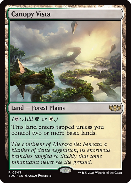 Canopy Vista (TDC-343) - Commander: Tarkir: Dragonstorm