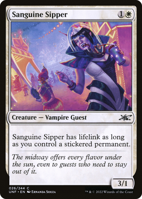 Sanguine Sipper (UNF-026) - Unfinity Foil