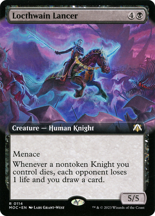 Locthwain Lancer (Extended Art) (MOC-114) - March of the Machine Commander: (Extended Art) Foil