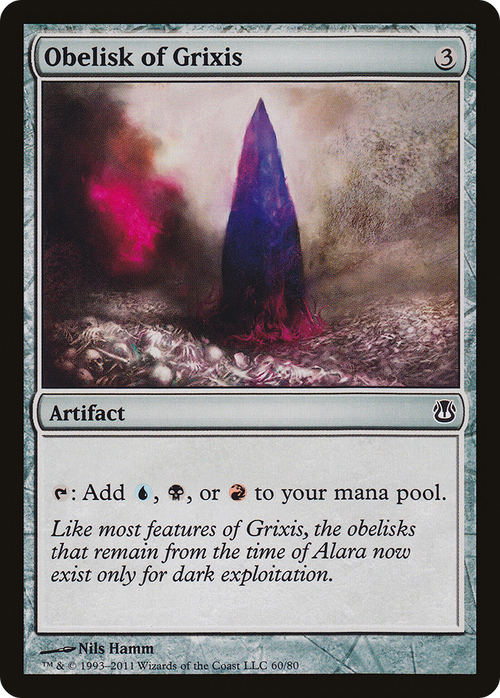 Obelisk of Grixis (DDH-060) - Duel Decks: Ajani vs. Nicol Bolas