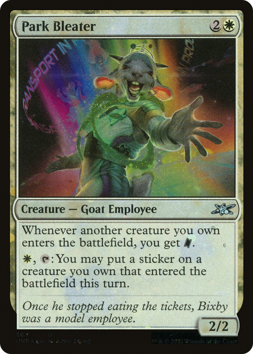 Park Bleater (Galaxy Foil) (UNF-307) - Unfinity Foil