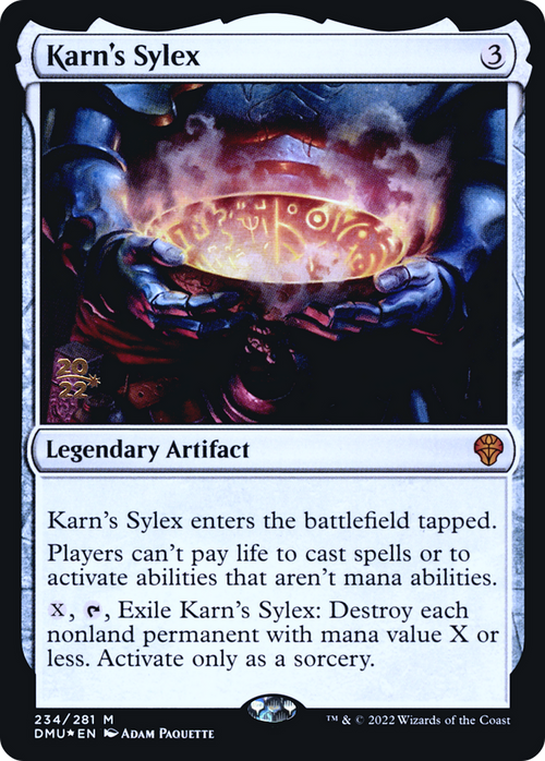 Karn's Sylex (PRE-234) - Dominaria United Promos Foil