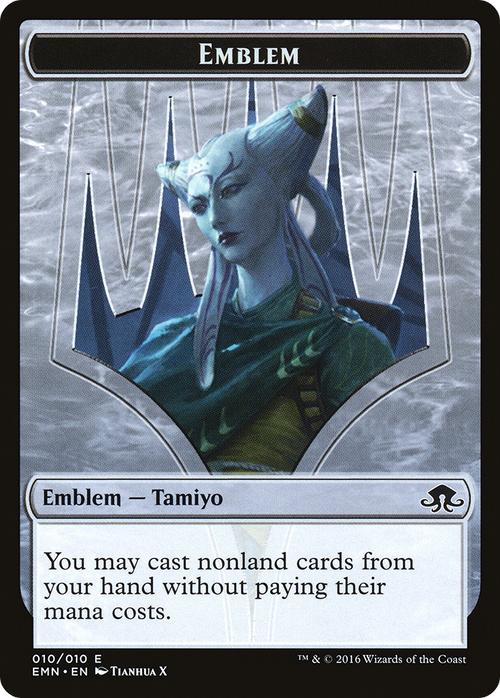 Emblem - Tamiyo, Field Researcher (EMN-010) - Eldritch Moon Tokens