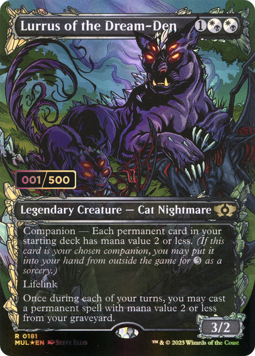 Lurrus of the Dream-Den (Serial Numbered) (MUL-181) - Multiverse Legends: (Showcase) (Borderless) Foil