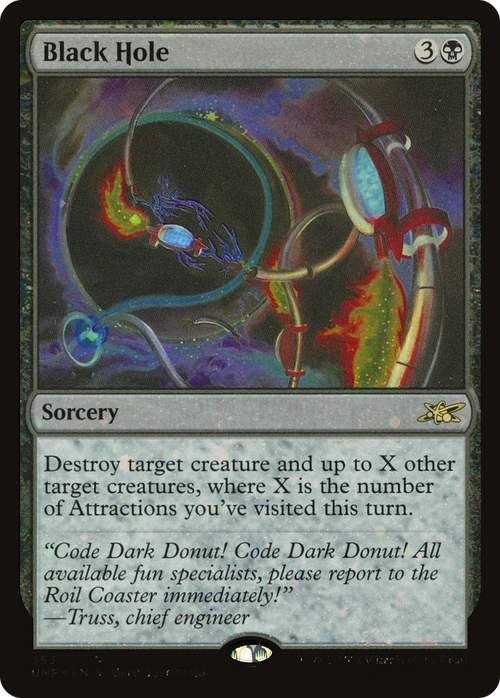 Black Hole (Galaxy Foil) (UNF-353) - Unfinity Foil