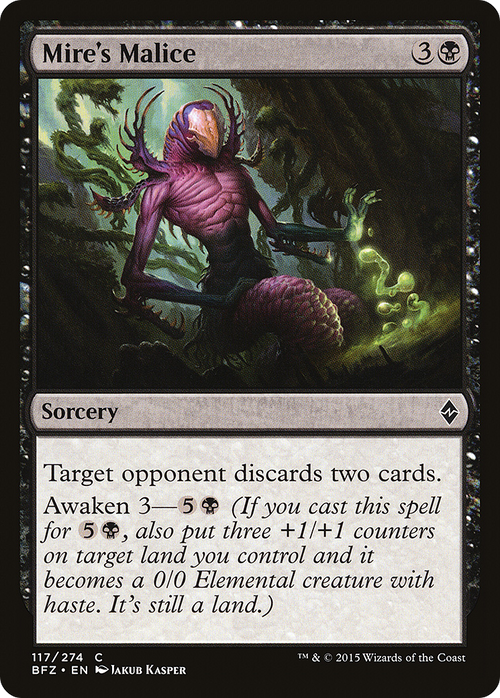 Mire's Malice (BFZ-117) - Battle for Zendikar Foil