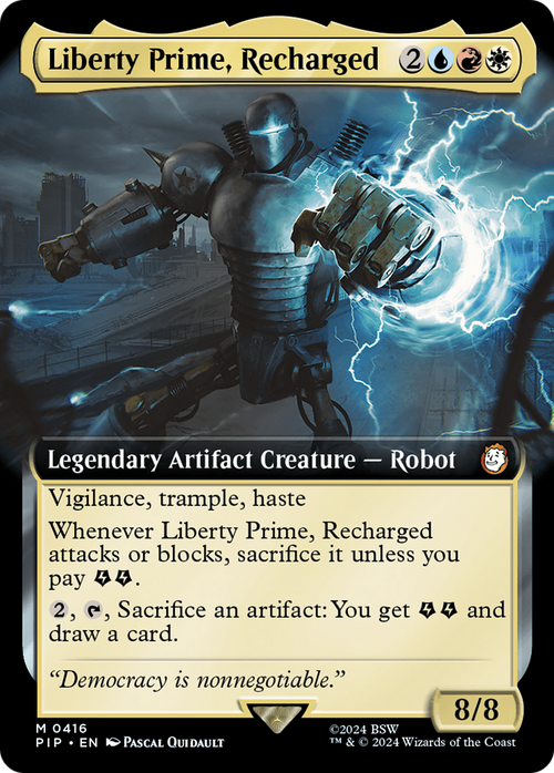 Liberty Prime, Recharged (Extended Art) (PIP-416) - Fallout: (Extended Art)