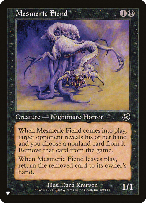 Mesmeric Fiend (LIST-69/143) - The List