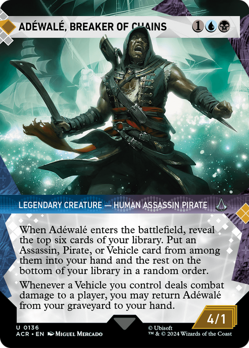 Adewale, Breaker of Chains (Showcase) (ACR-136) - Assassin's Creed: (Showcase) (Borderless)