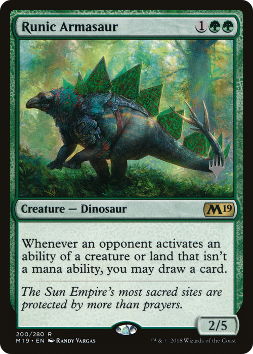 Runic Armasaur (PPIKO-200P) - Core Set 2019 Promos