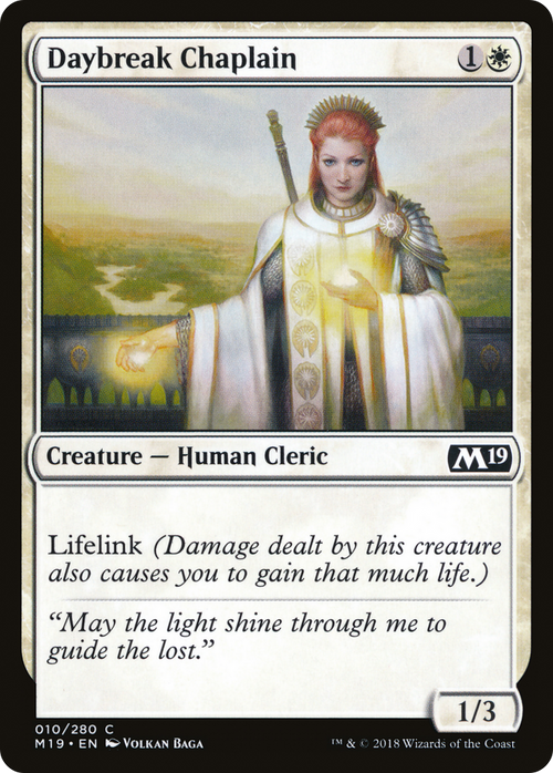 Daybreak Chaplain (M19-010) - Core Set 2019