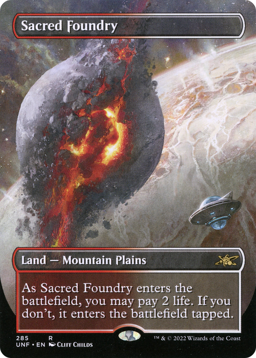 Sacred Foundry (Borderless) (UNF-285) - Unfinity Foil
