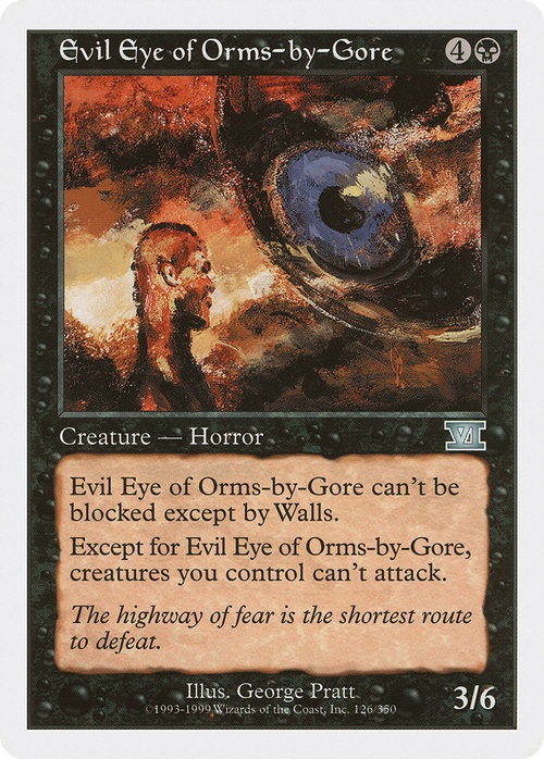 Evil Eye of Orms-by-Gore (6ED-126) - Classic Sixth Edition