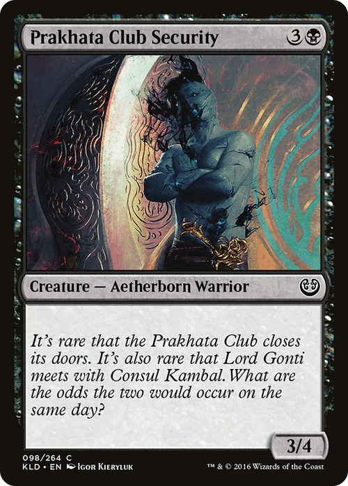 Prakhata Club Security (KLD-098) - Kaladesh Foil