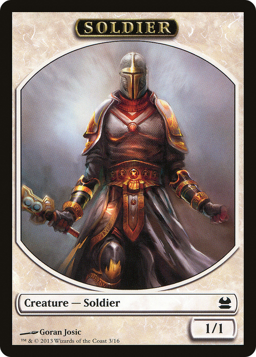 Soldier Token (MMA-003) - Modern Masters Tokens