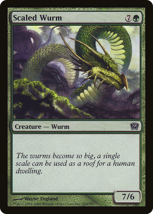 Scaled Wurm (9ED-269) - 9th Edition Foil