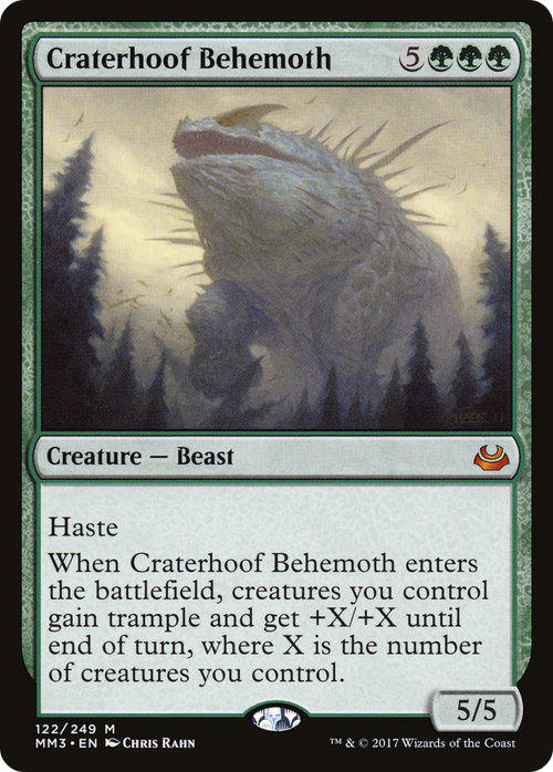 Craterhoof Behemoth (MM3-122) - Modern Masters 2017