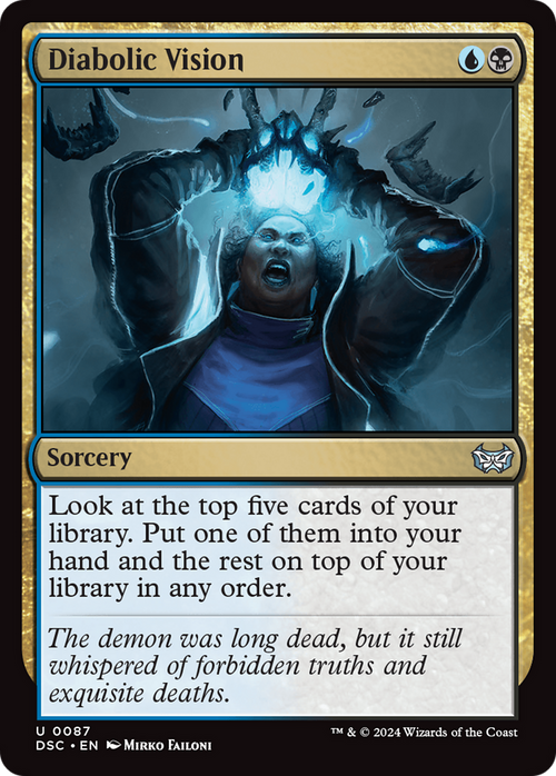 Diabolic Vision (DSC-087) - Duskmourn: House of Horror Commander