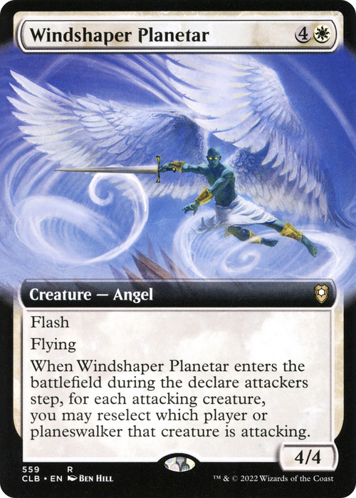 Windshaper Planetar (Extended Art) (CLB-559) - Commander Legends: Battle for Baldur's Gate: (Extended Art)