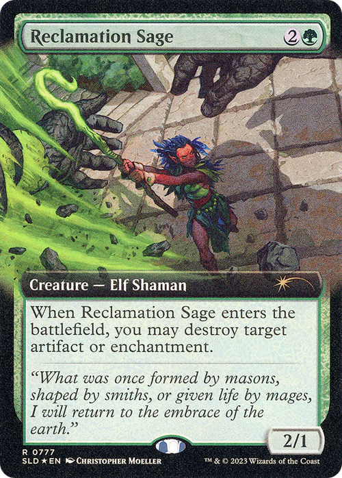 Reclamation Sage (Extended Art) (SLD-777) - Secret Lair Drop: (Extended Art) Foil