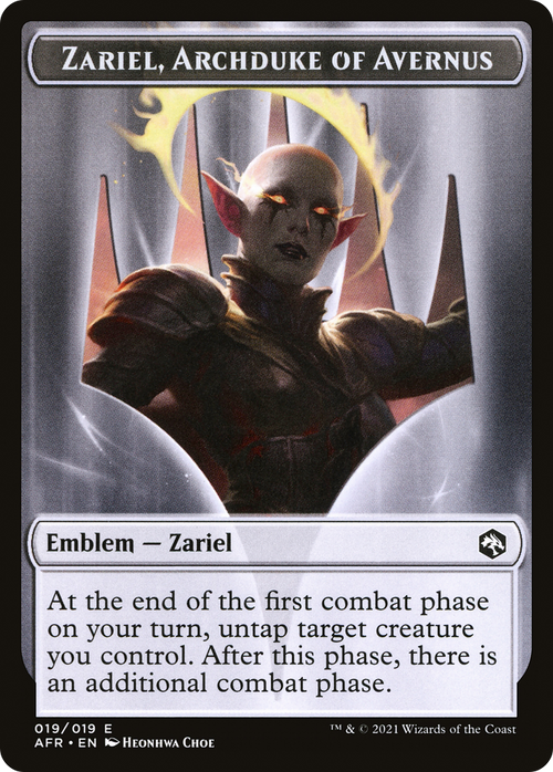 Zariel, Archduke of Avernus Emblem (TAFR-019) - Adventures in the Forgotten Realms Tokens Foil
