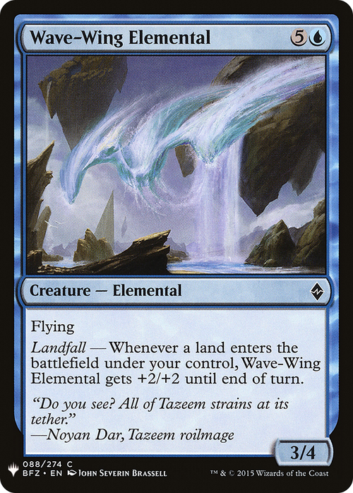 Wave-Wing Elemental (LIST-BFZ-88) - The List
