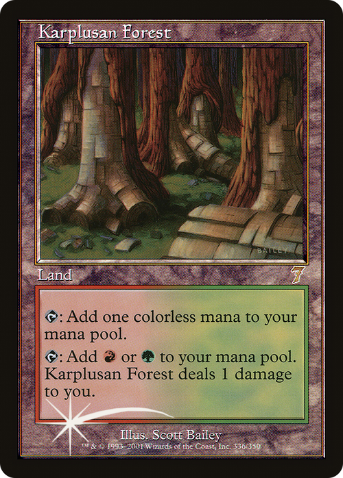Karplusan Forest (7ED-336) - 7th Edition Foil