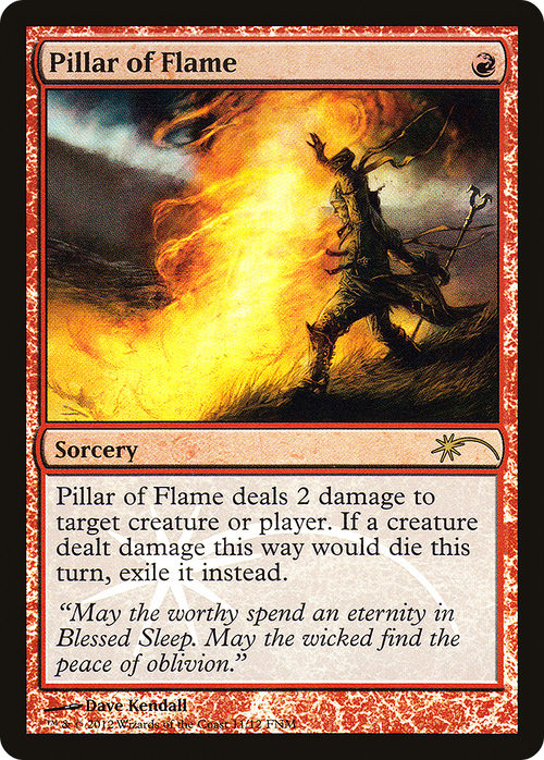 Pillar of Flame (FNM-011) - Friday Night Magic 2012 Foil