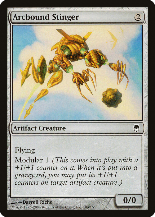 Arcbound Stinger (DST-103) - Darksteel Foil