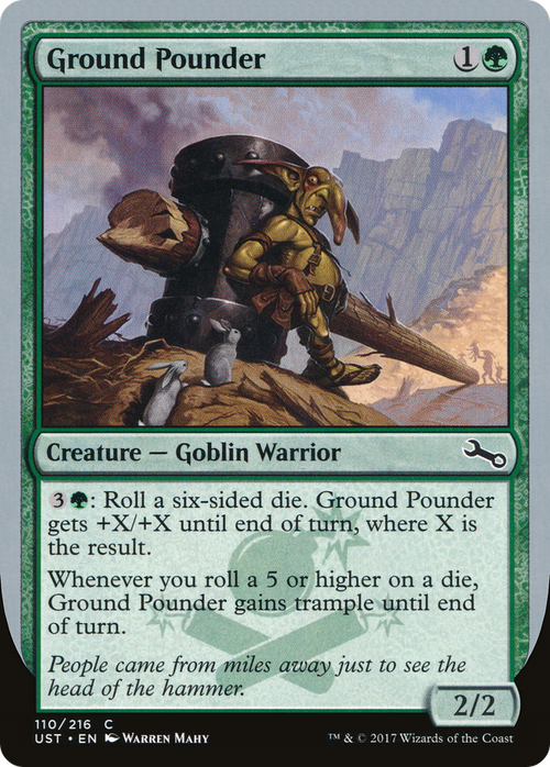 Ground Pounder (UST-110) - Unstable
