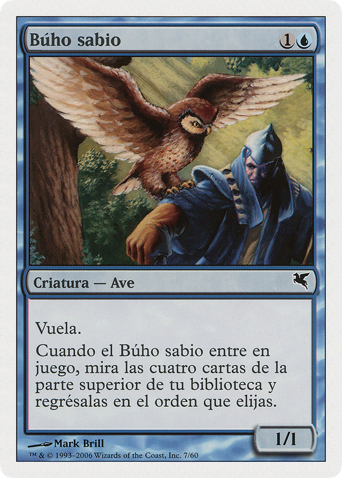 Sage Owl (Spanish) - "Búho sabio" (PSAL-0E7) - Salvat 2005