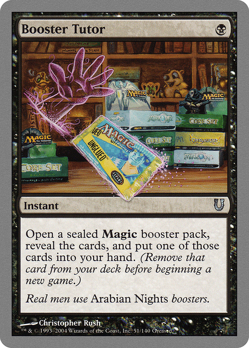 Booster Tutor (UNH-051) - Unhinged Foil