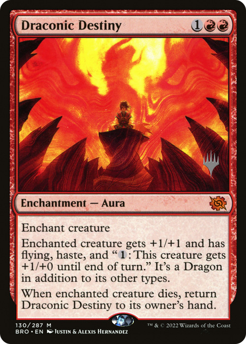 Draconic Destiny (PPBRO-130) - The Brothers' War Promos Foil