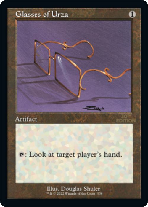 Glasses of Urza (Retro Frame) (30A-538) - 30th Anniversary Edition