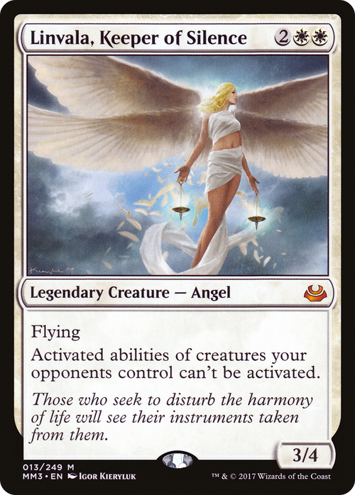 Linvala, Keeper of Silence (MM3-013) - Modern Masters 2017 Foil