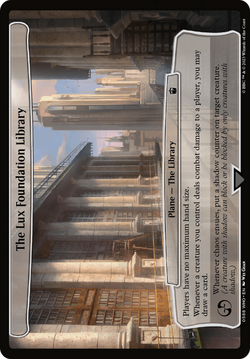 The Lux Foundation Library (WHO-588) - Doctor Who