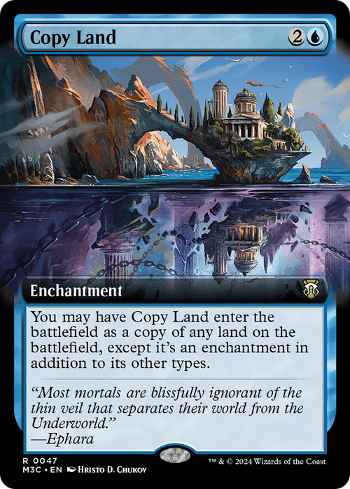 Copy Land (Extended Art) (M3C-047) - Modern Horizons 3 Commander: (Extended Art)