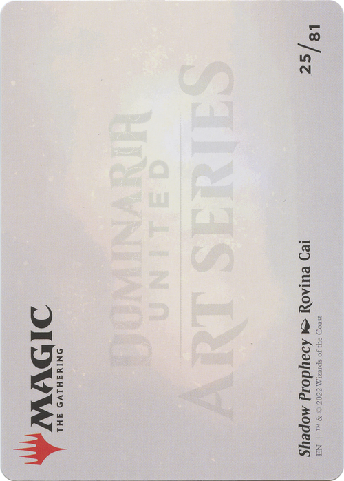 Shadow Prophecy // Shadow Prophecy (ADMU-025) - Dominaria United Art Series (Borderless) Foil