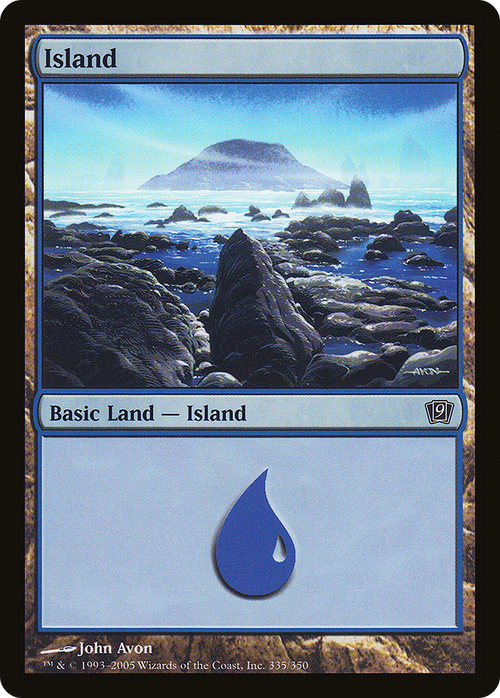 Island (335) (9ED-335) - 9th Edition Foil