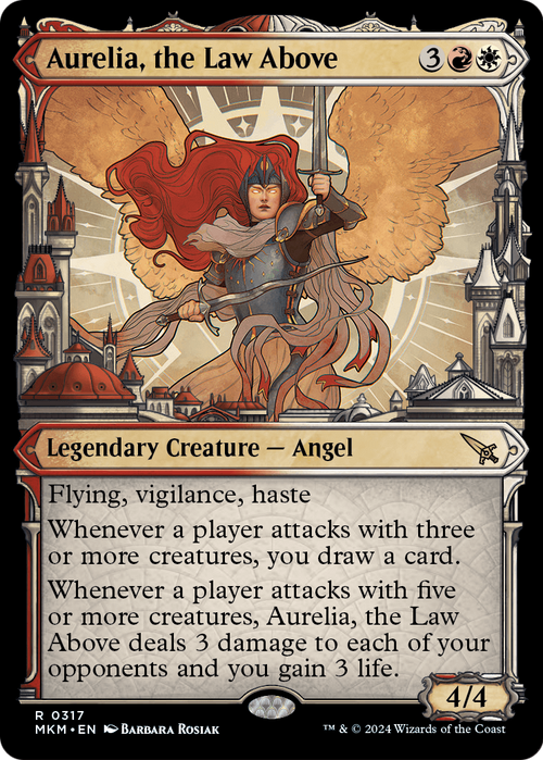 Aurelia, the Law Above (Showcase) (0317) (MKM-317) - Murders at Karlov Manor: (Showcase) Foil